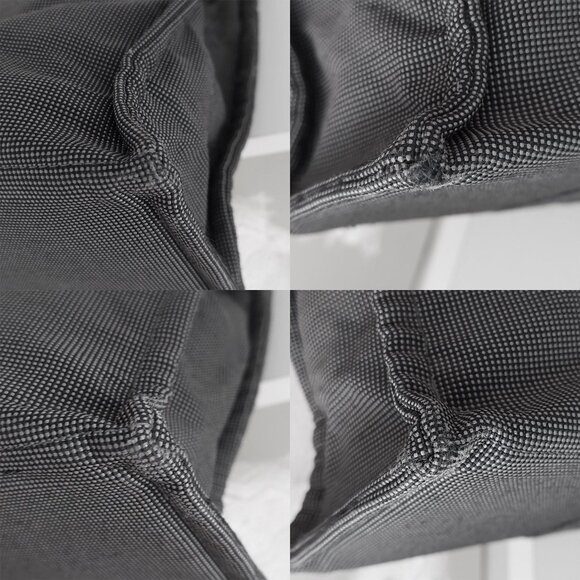 Hermes Herline MM Gray Canvas Tote Toile Fourre-Tout MM - Picture 12 of 16